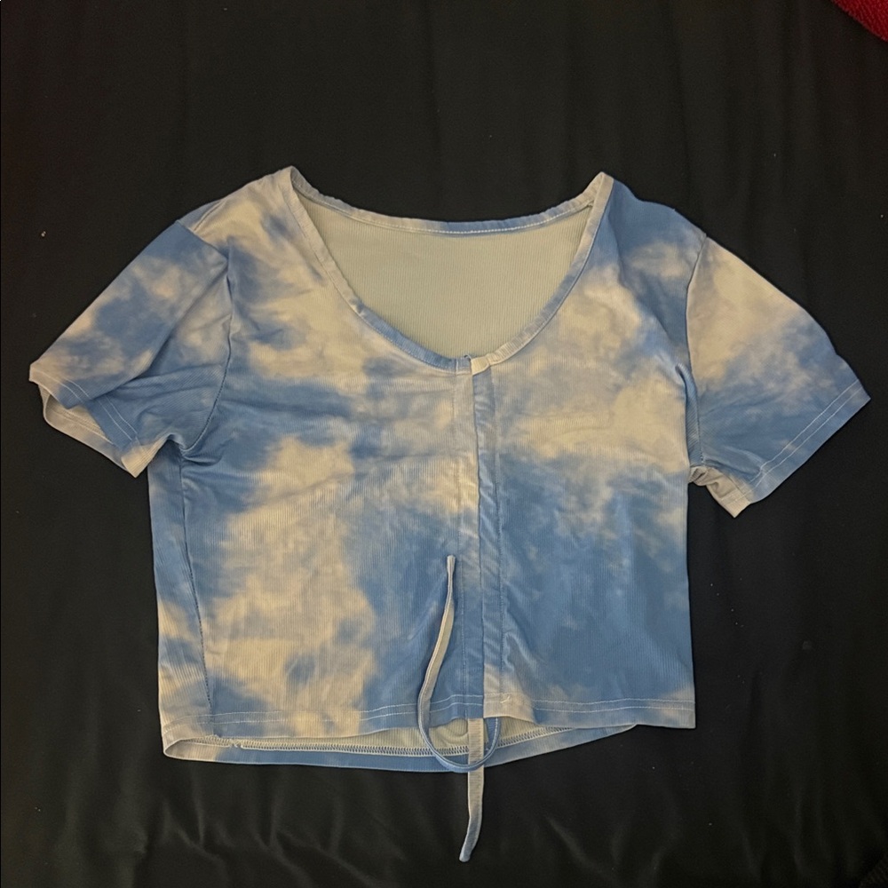 Tie-Dye Blue Women's Top